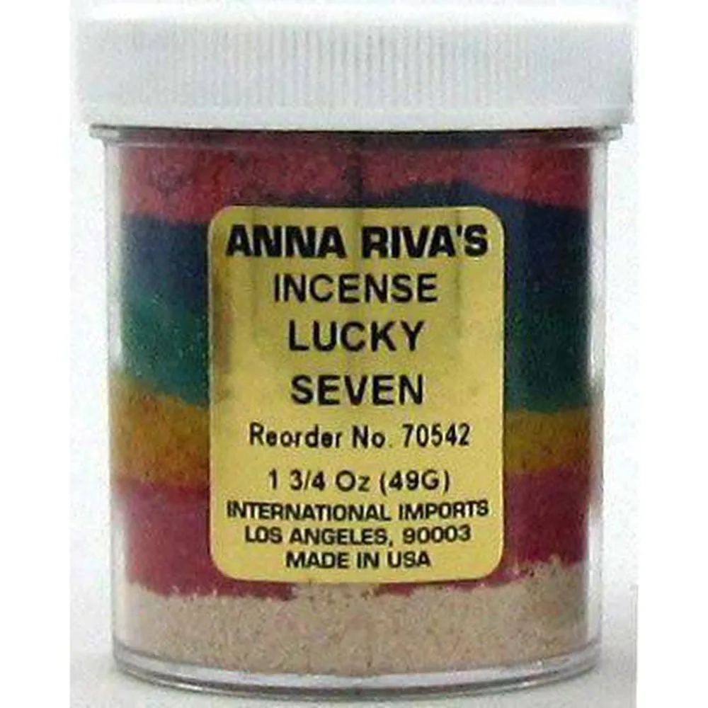 1 3/4 oz Anna Riva Incense Powder - Lucky Seven