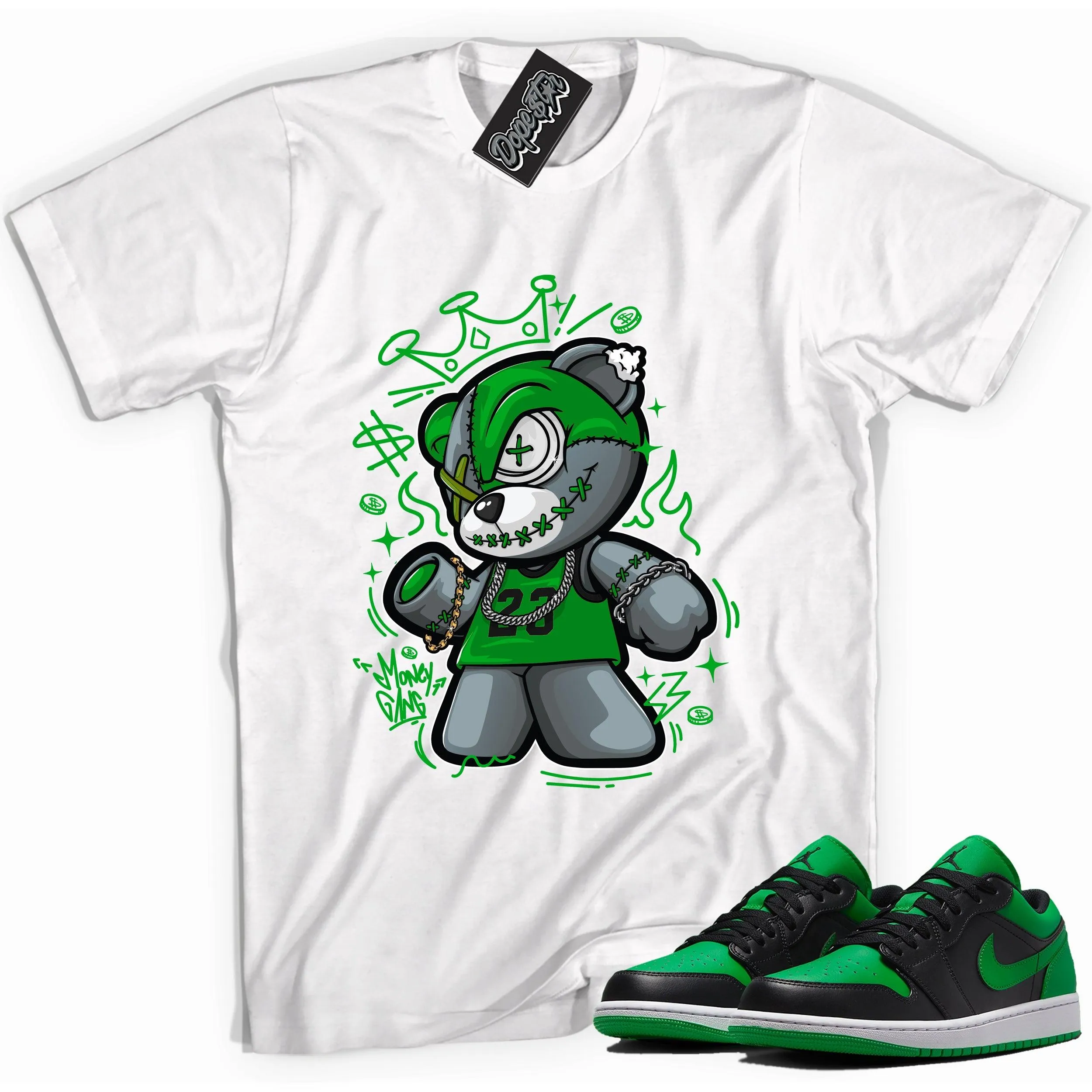 1 Low Lucky Green Shirt Money Gang Bear