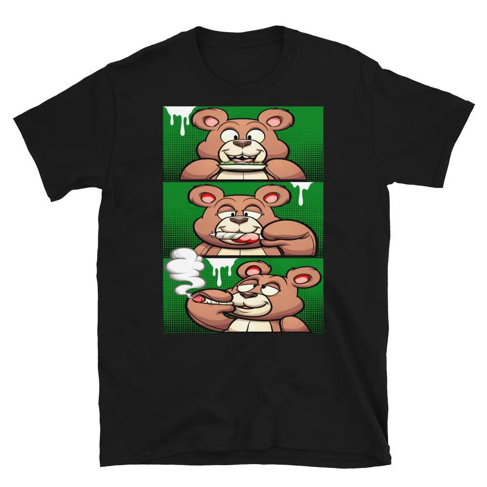 1 Low Lucky Green Shirt Roll It Lick It Smoke It Bear