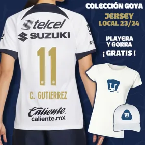 11 Carlos Gutiérrez - Colección Goya Mujer - Jersey Local   Playera y Gorra de Regalo