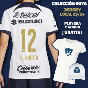 12 César Huerta - Colección Goya Mujer - Jersey Local   Playera y Gorra de Regalo