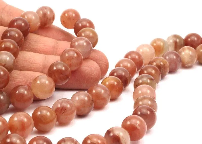 12mmRound Gemstone Quartz Beads Full Strand G366