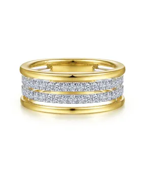 14K White-Yellow Gold Diamond Ring