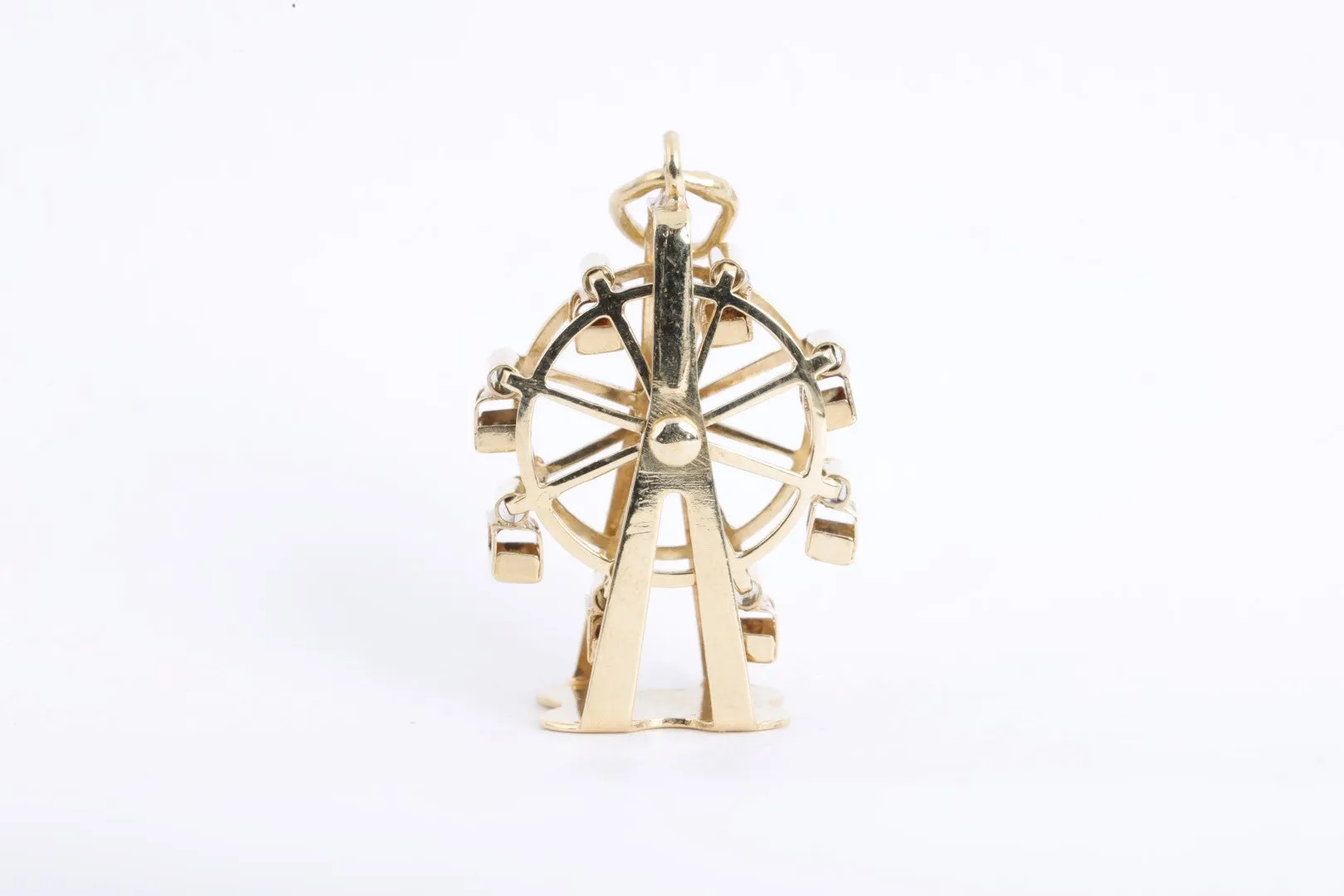 14k Yellow Gold Ferris Wheel Pendant (2.84g.)