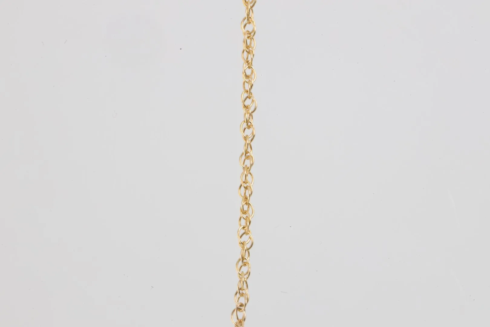 15.5" 14k Yellow Gold 0.18tcw Diamond Necklace Necklace (1.48g.)