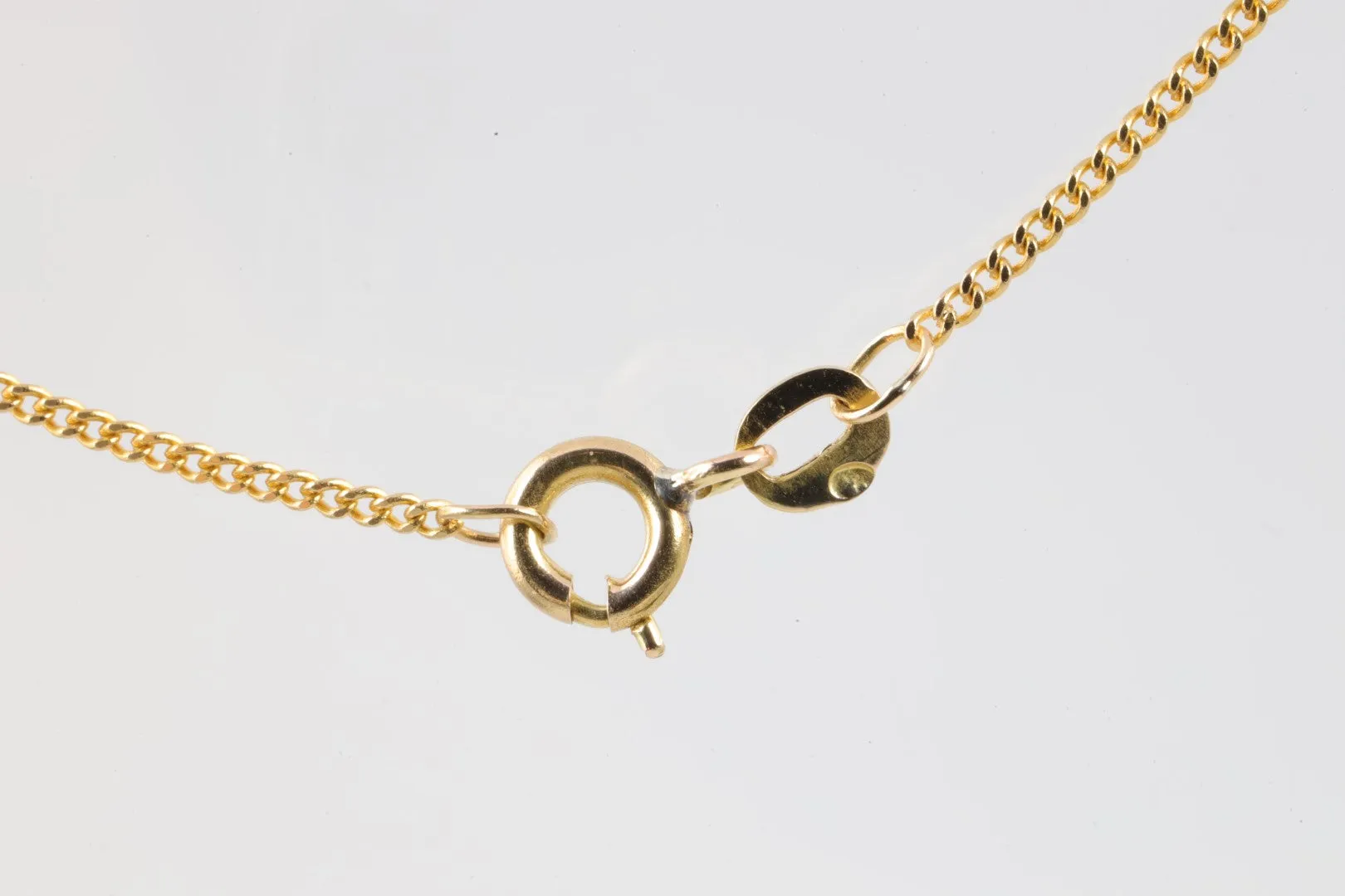 15.5" 18k Yellow Gold Cable Chain Necklace (2.49g.)