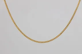 15.5" 18k Yellow Gold Cable Chain Necklace (2.49g.)