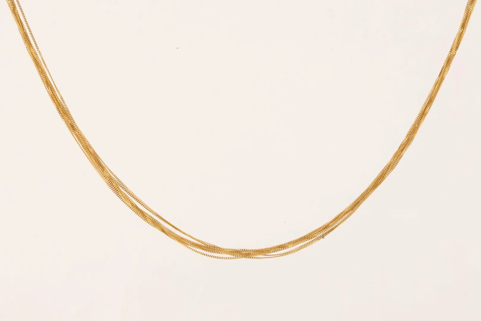 18" 18k Yellow Gold Multi Chain Necklace (5.86g.)