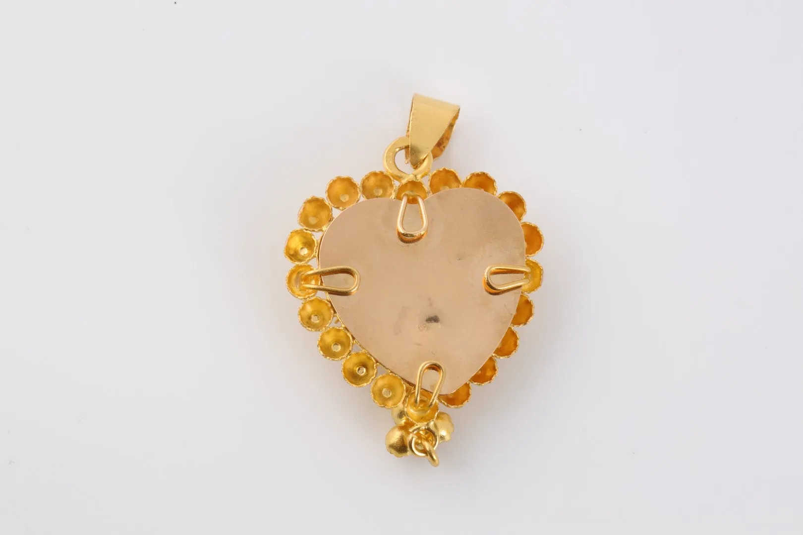 21k Yellow Gold Openwork Heart Pendant (6.23g.)