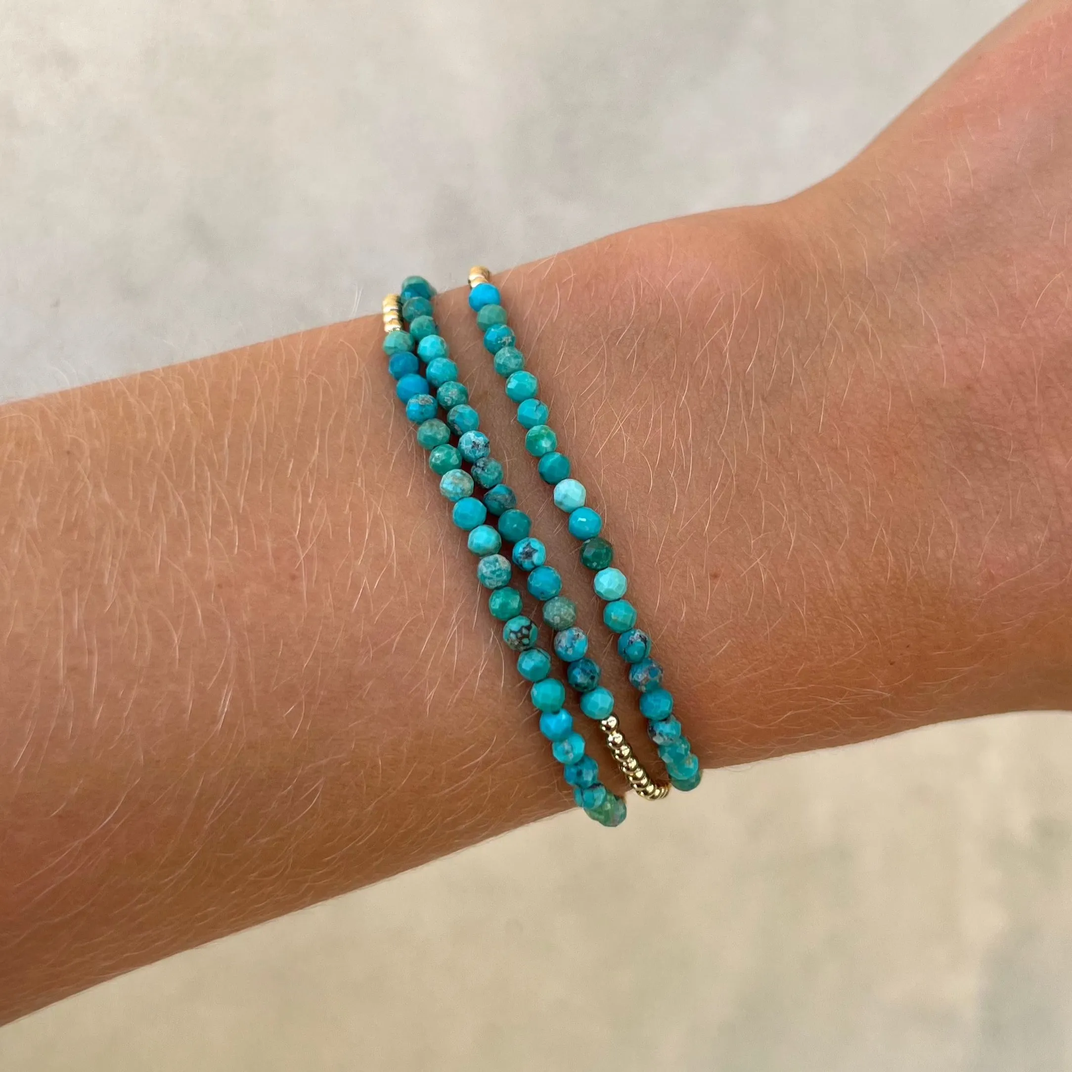 2MM Signature Bracelet with Mixed Turquoise