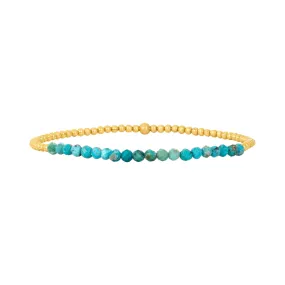 2MM Signature Bracelet with Mixed Turquoise