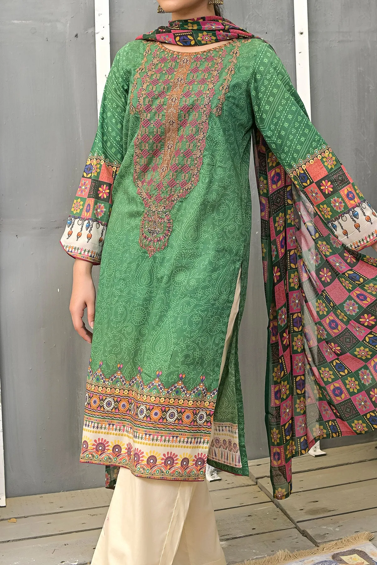 3 PIECE DIGITAL PRINT LAWN| DPC-248