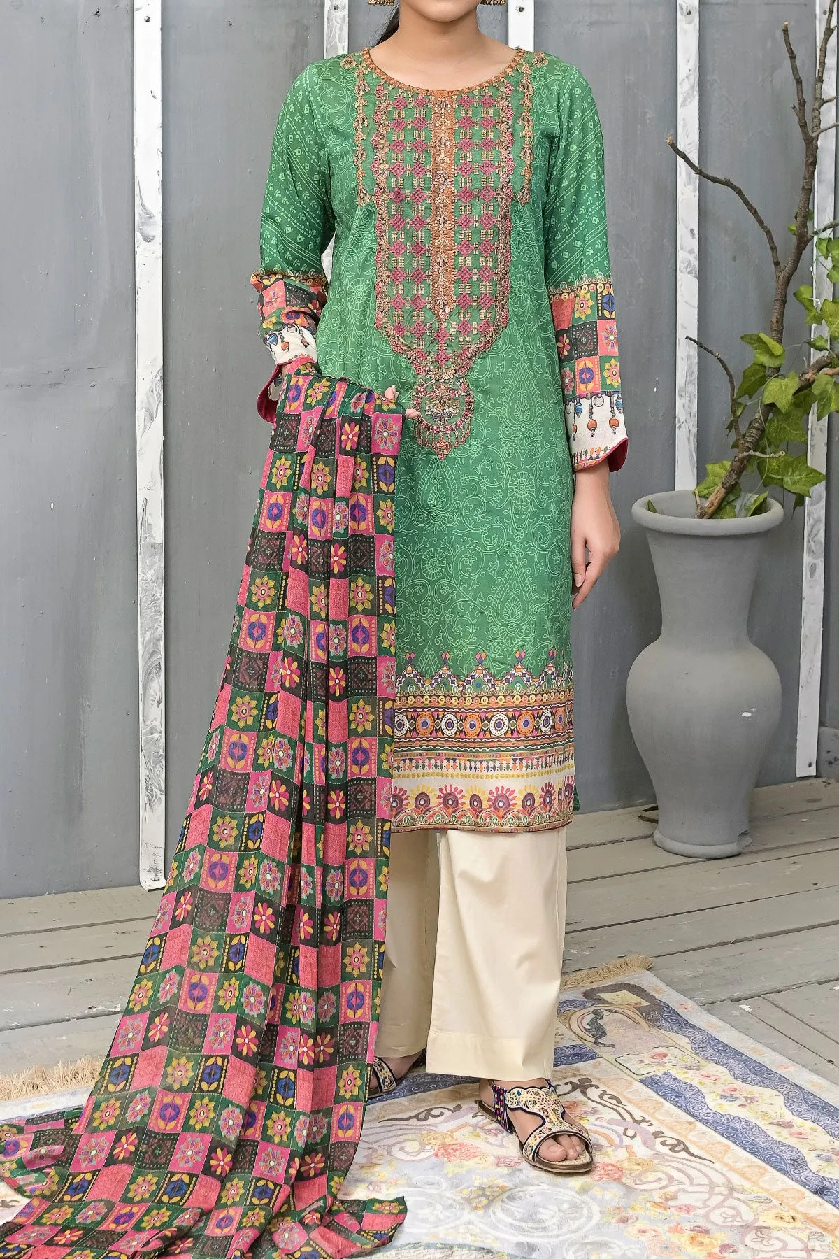 3 PIECE DIGITAL PRINT LAWN| DPC-248