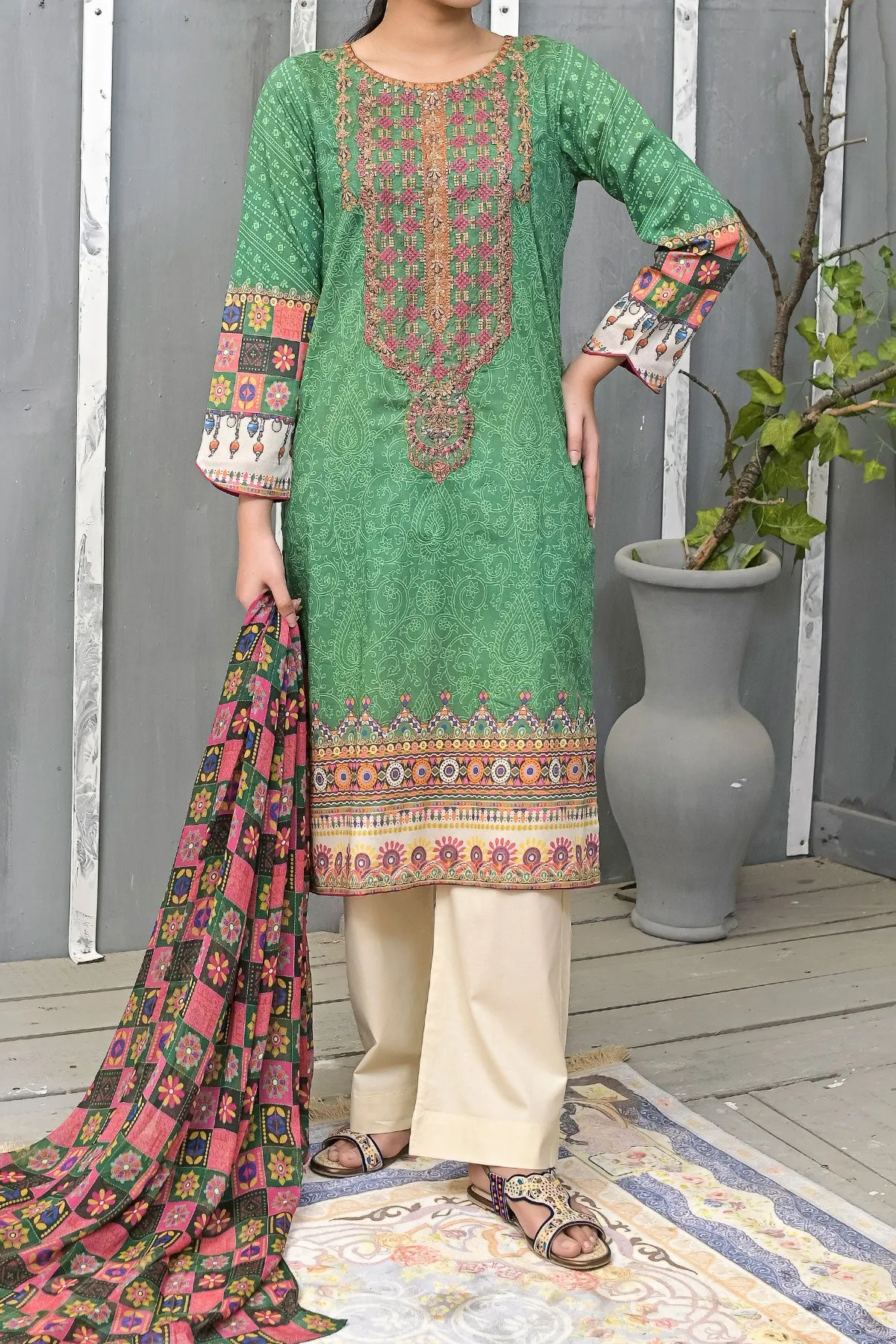 3 PIECE DIGITAL PRINT LAWN| DPC-248