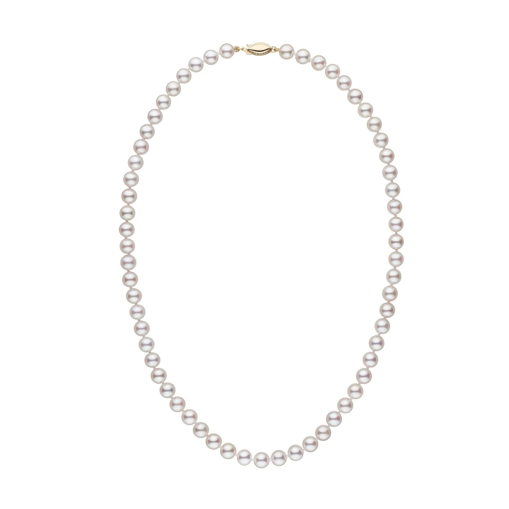 6.5-7.0 mm 18 Inch AAA White Akoya Pearl Necklace