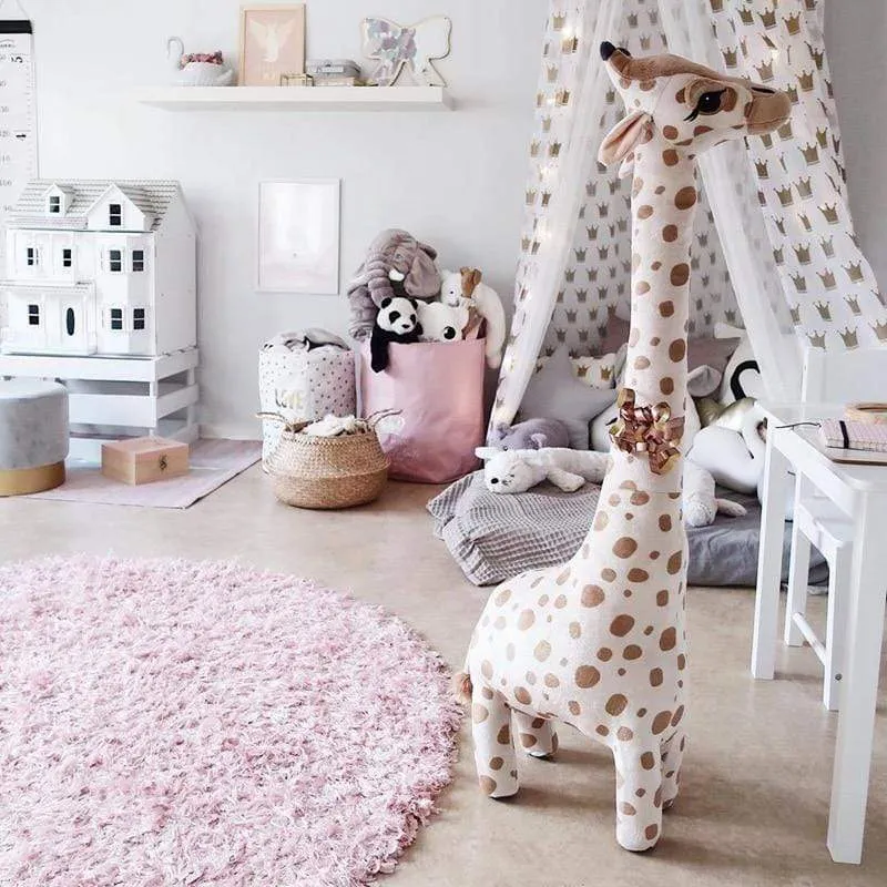 67cm Big Size Simulation Giraffe Plush Toys Soft Stuffed Animal Giraffe Sleeping Doll Toy For Boys Girls Birthday Gift Kids Toy