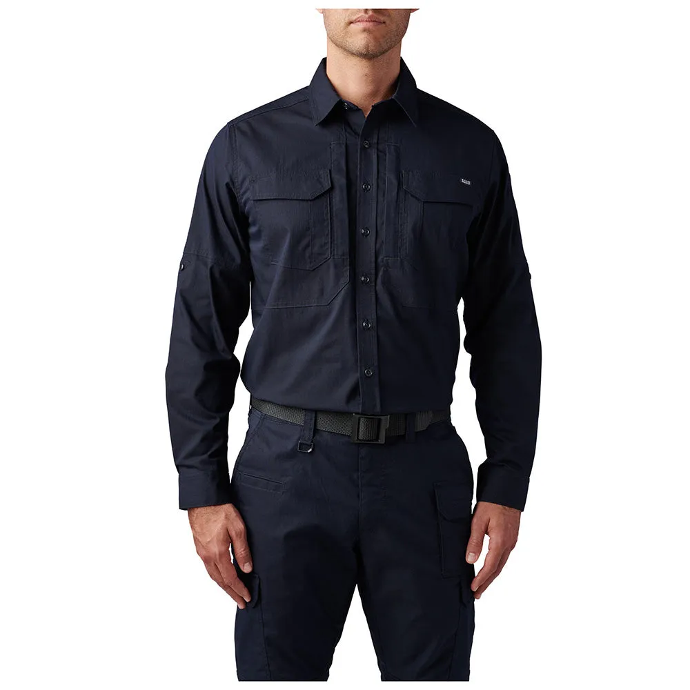 72543-724  CAMISA ABR PRO MANGA LARGA M/L MARINO MARCA 5.11 TACTICAL