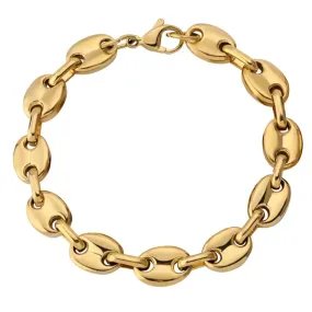 8mm G-Link Bracelet in Yellow Gold