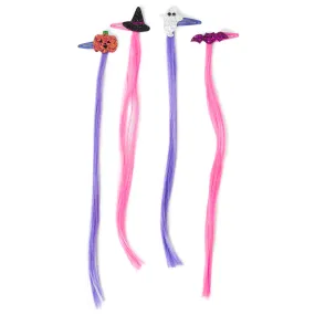 Accessorize London Girl's Multi Halloween Fake Hair Extensions Set Of 3