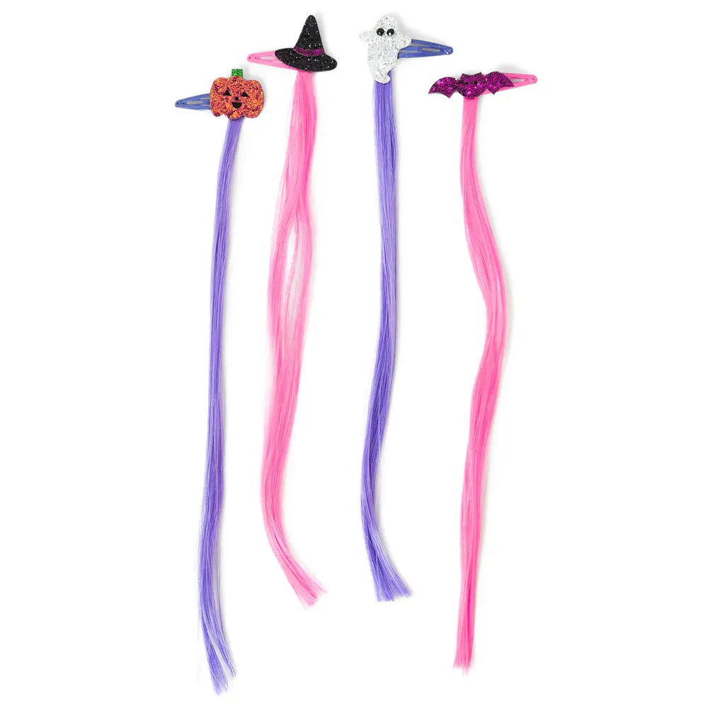 Accessorize London Girl's Multi Halloween Fake Hair Extensions Set Of 3