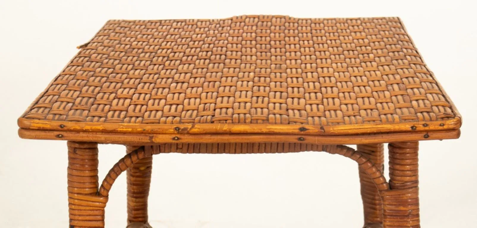 Aesthetic Movement Woven Bamboo Occasional Table