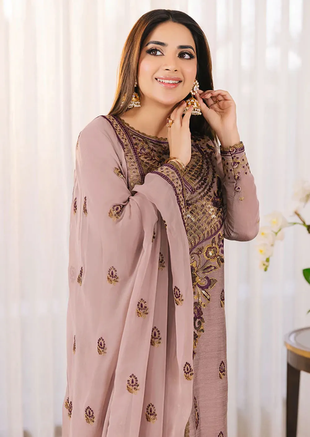 AJSM-32 - Unstitched - Maahru, Noorie & Meerub Collection 2023