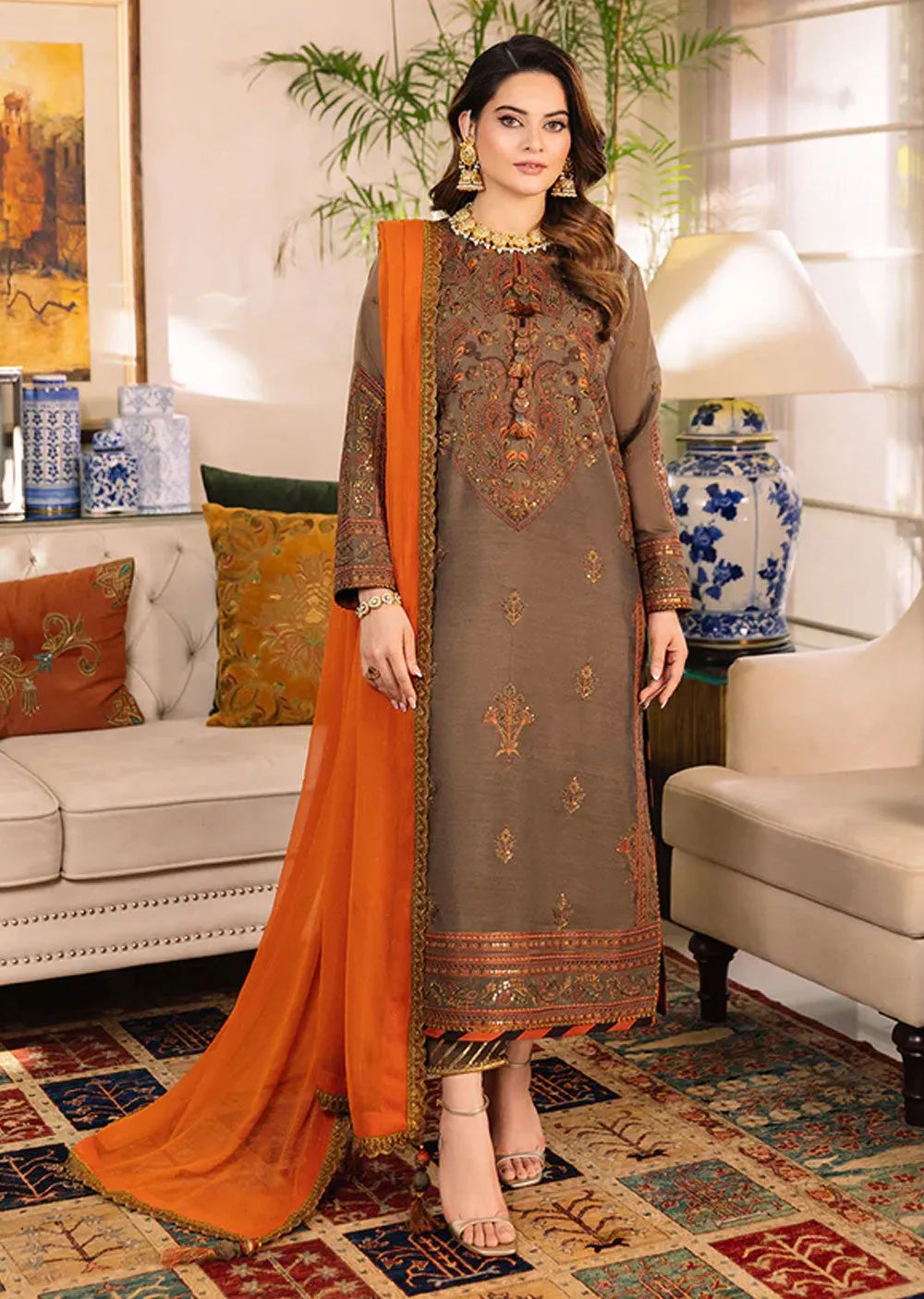 AJSM-33 - Unstitched - Maahru, Noorie & Meerub Collection 2023