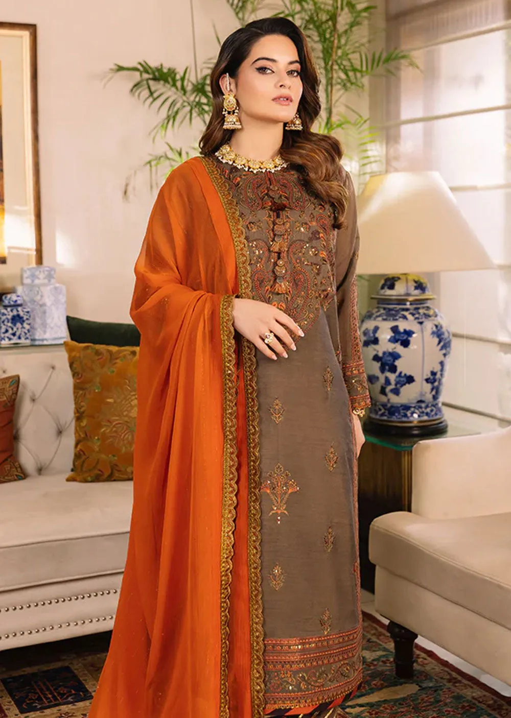 AJSM-33 - Unstitched - Maahru, Noorie & Meerub Collection 2023