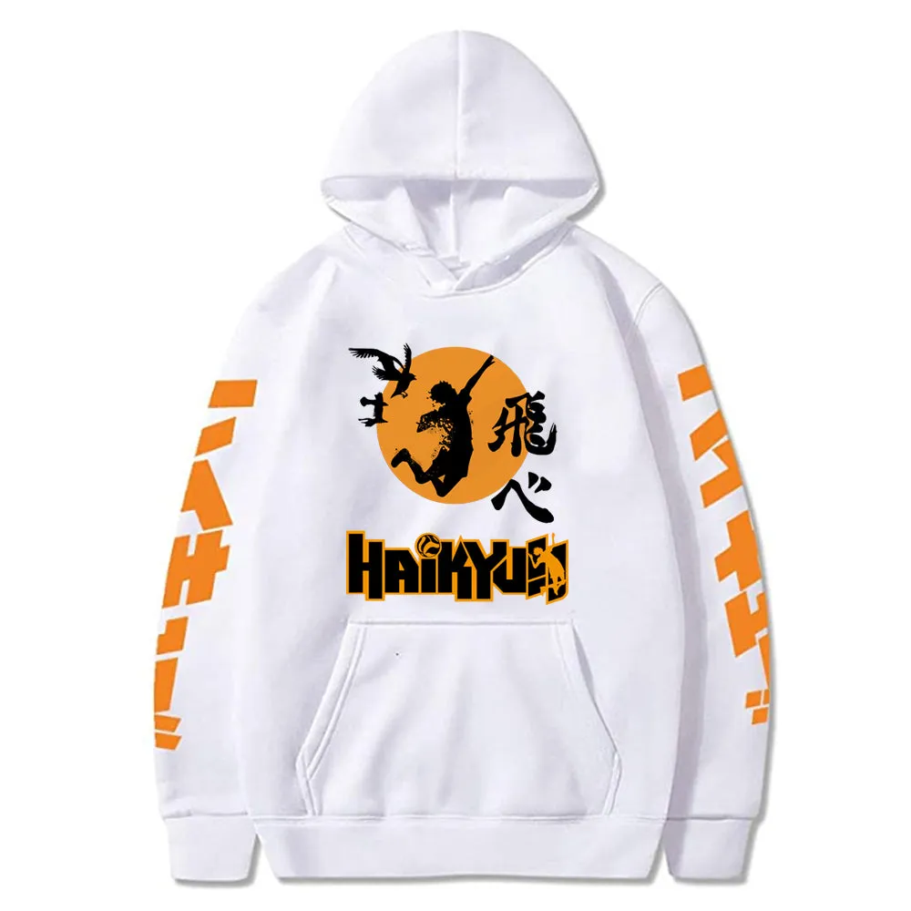 Anime Haikyuu Hoodies  Karasuno Fly High