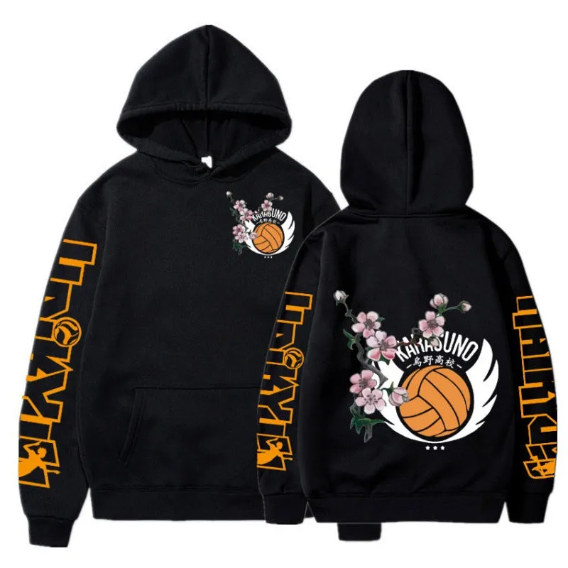 Anime Haikyuu Hoodies  Karasuno Fly High