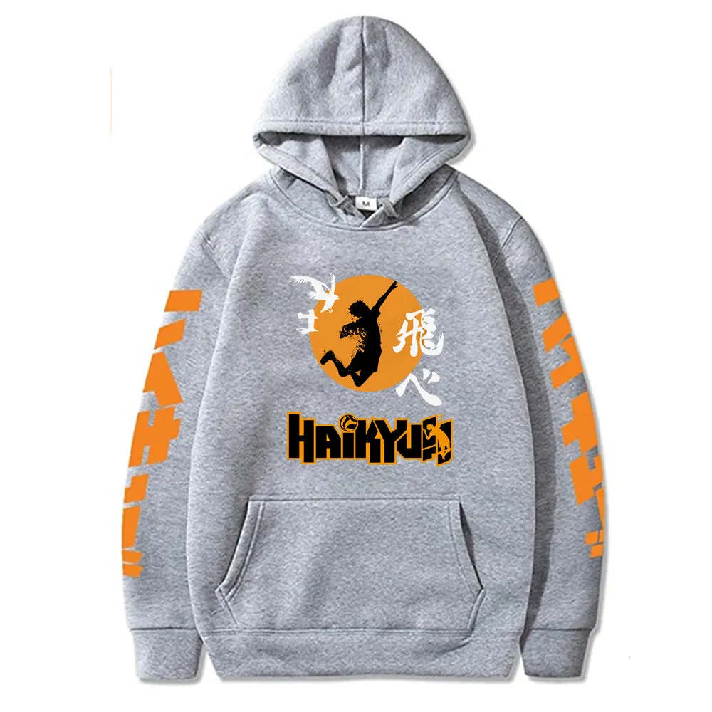 Anime Haikyuu Hoodies  Karasuno Fly High