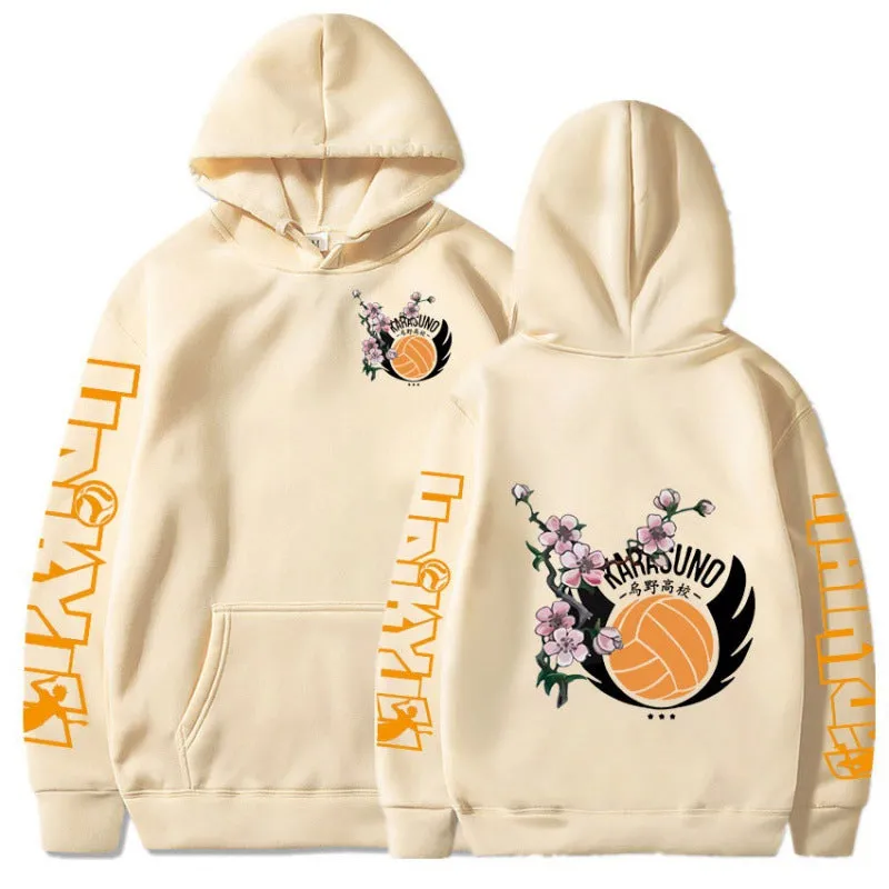 Anime Haikyuu Hoodies  Karasuno Fly High