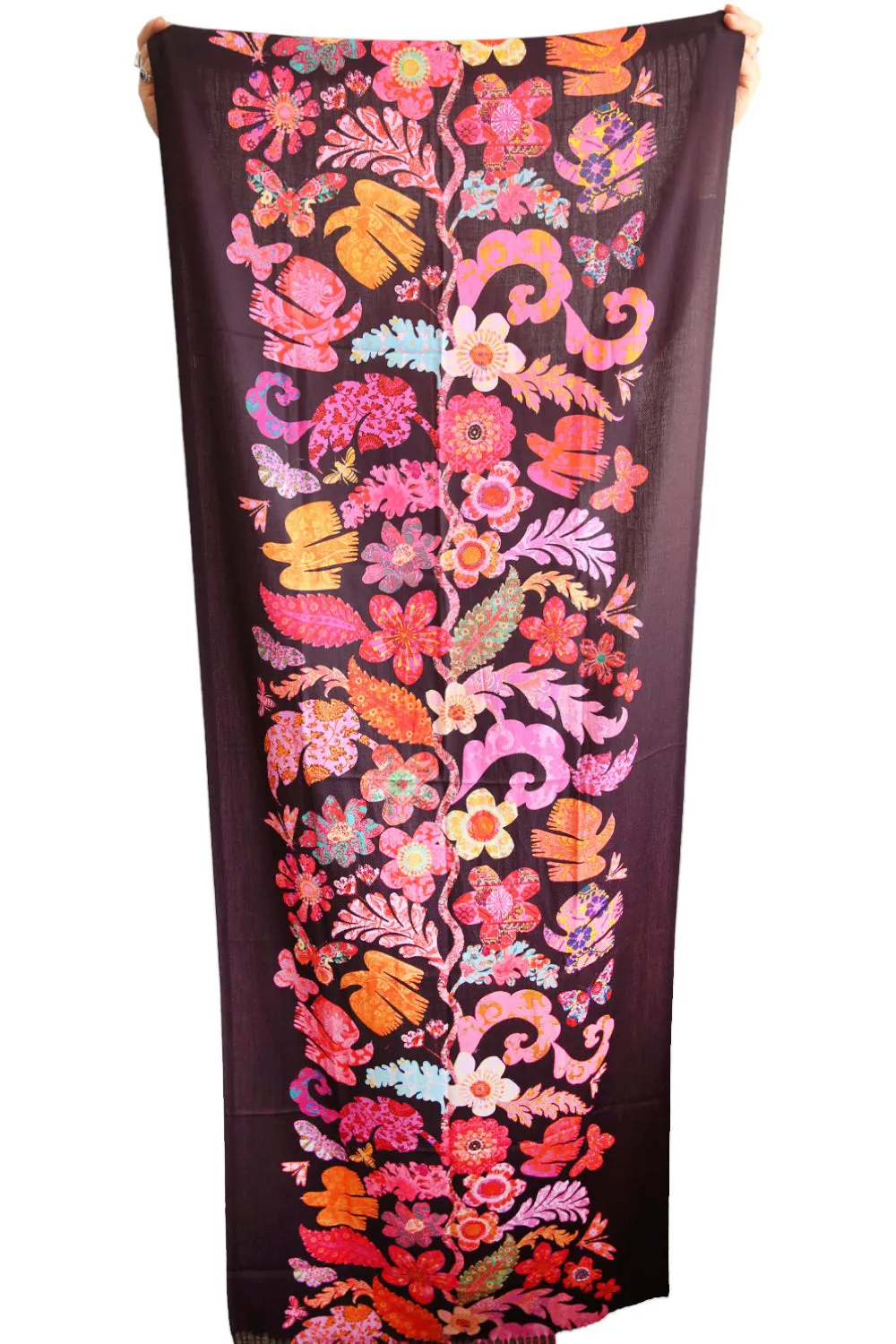 ANNA CHANDLER DOUBLE SIDED WRAP FLORABELLE BLACK