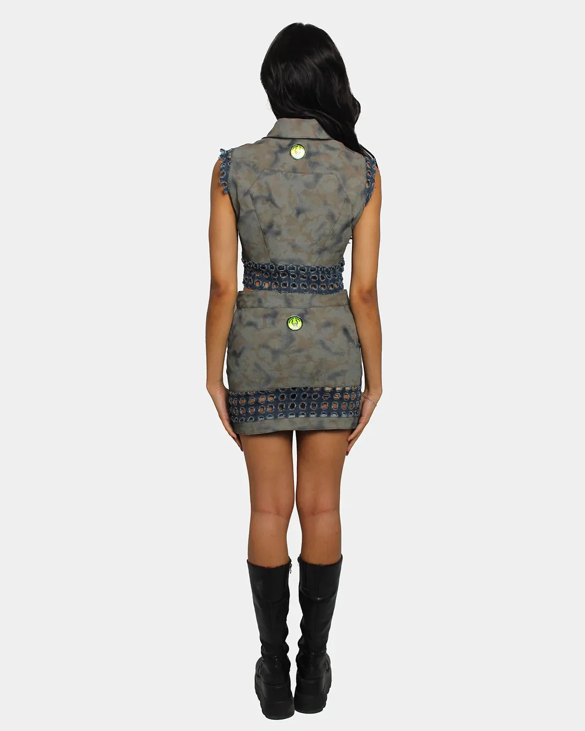 APOCALYPTIC SKIRT OLIVE CAMOUFLAGE V2