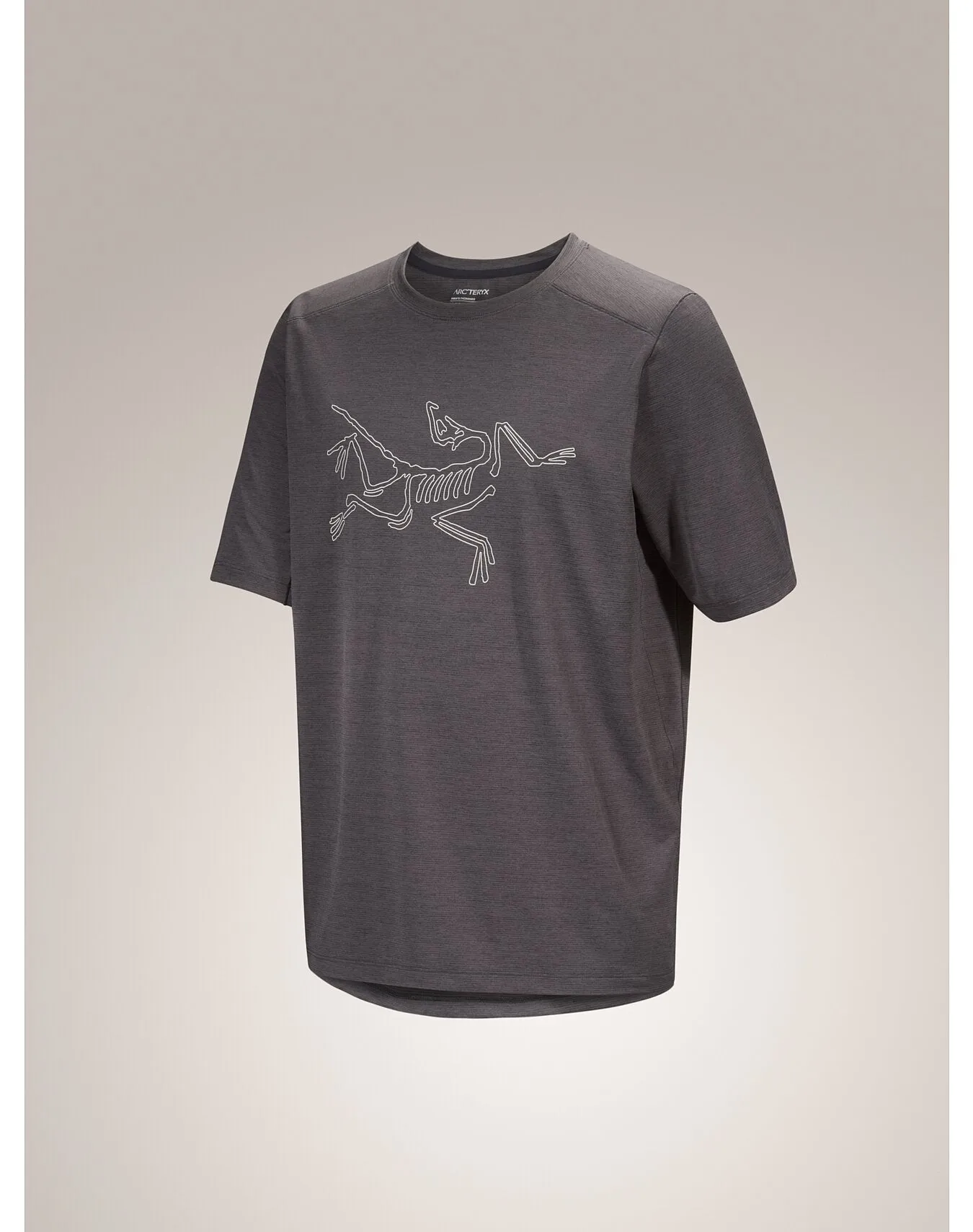 Arc'teryx Men's Cormac Logo SS Shirt in Black Heather