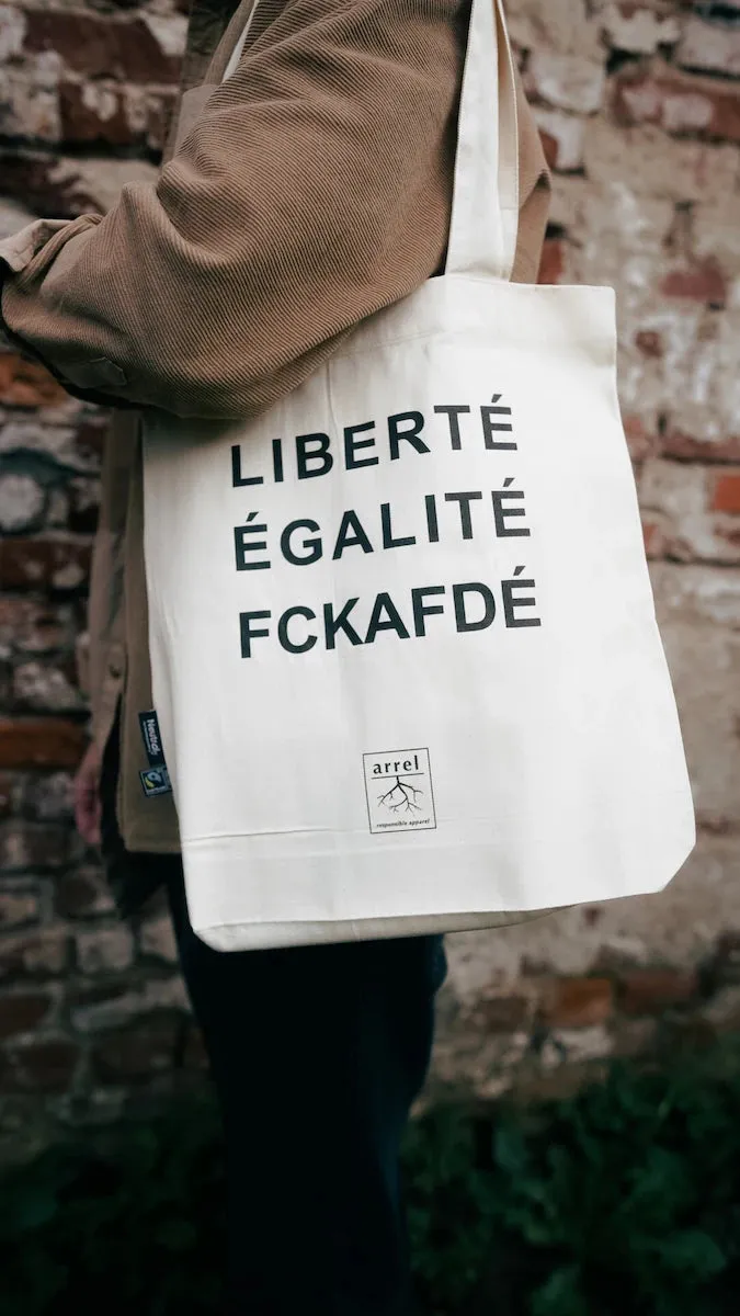 Arrel Tote Bag Liberté Égalité Fckafdé