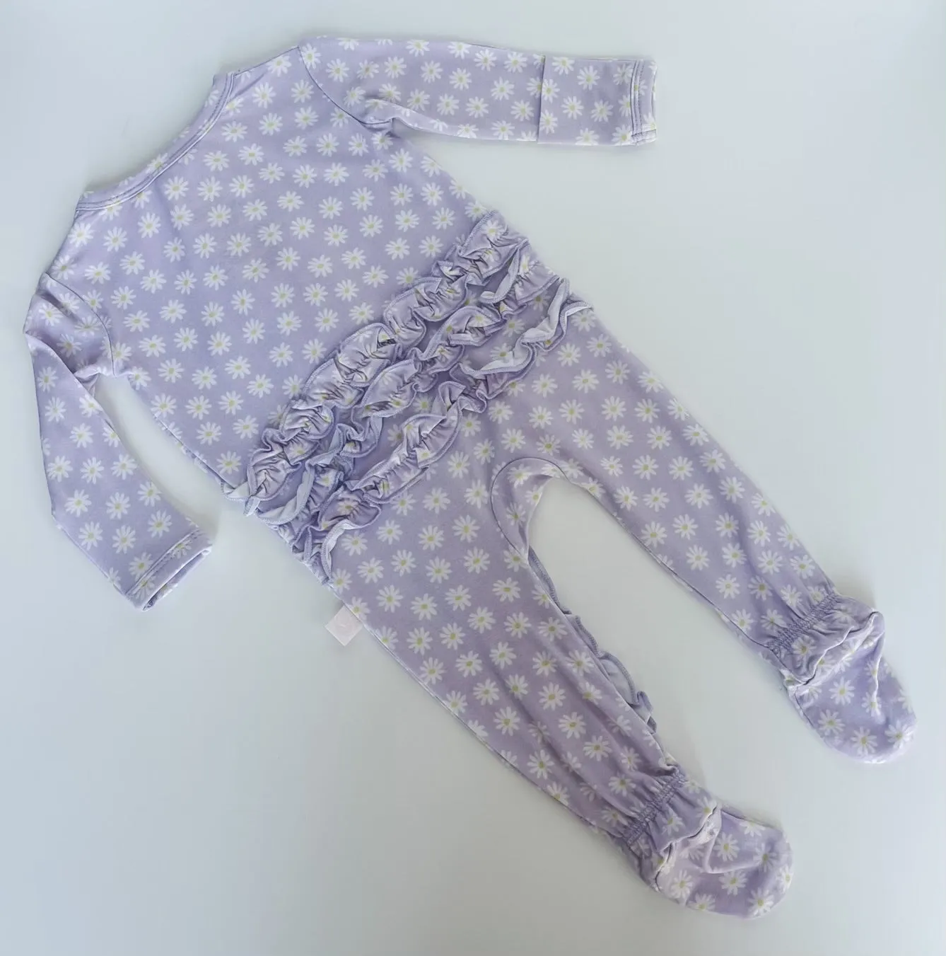 Bamboo Ruffle Footed Pajamas ~ Various Prints and Sizes