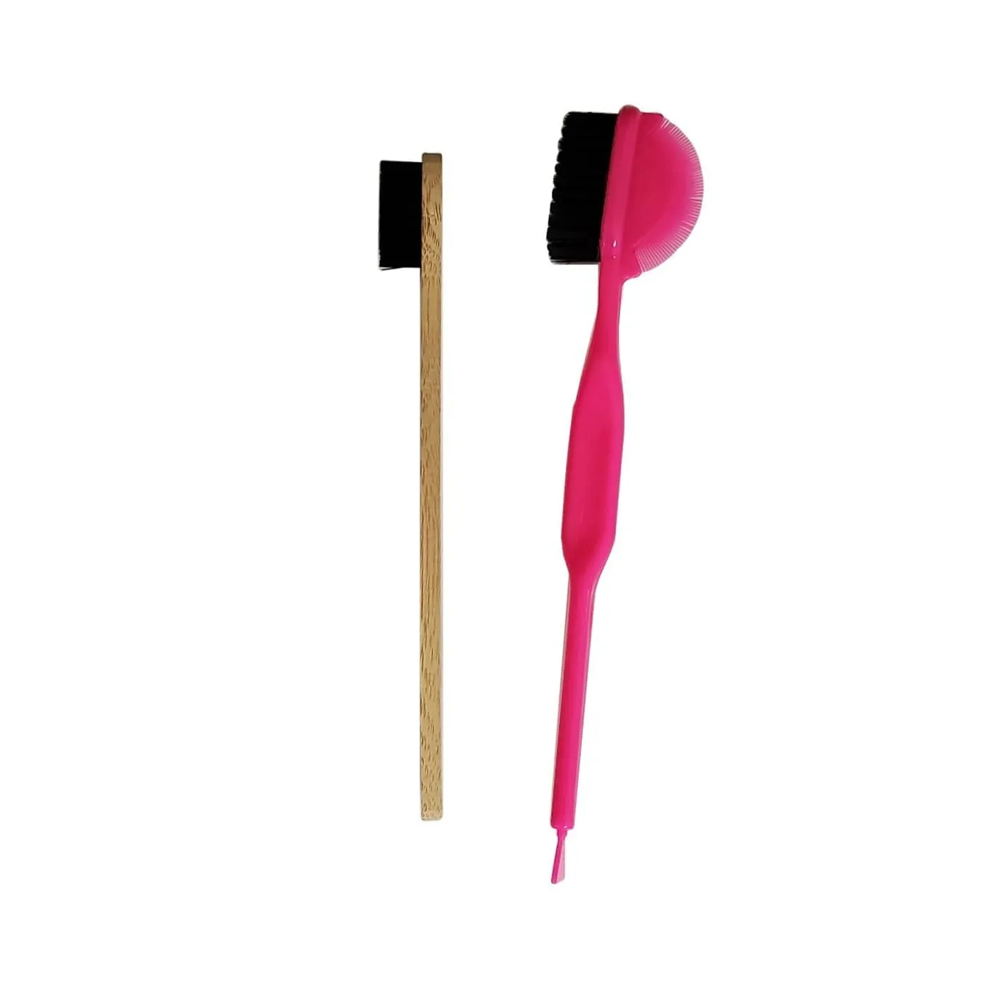 BE U | 3 in 1 Edge Brush (Spatula) & Bamboo Edge Brush