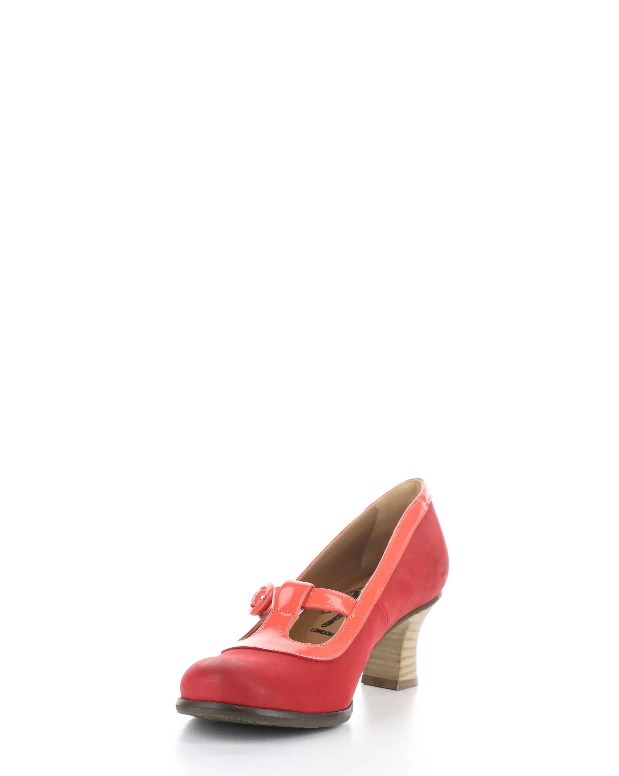 BEGI085FLY 001 SCARLET Round Toe Shoes