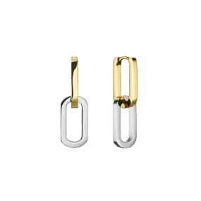 BLAK - Rosefield Duotone Link Hoops Gold