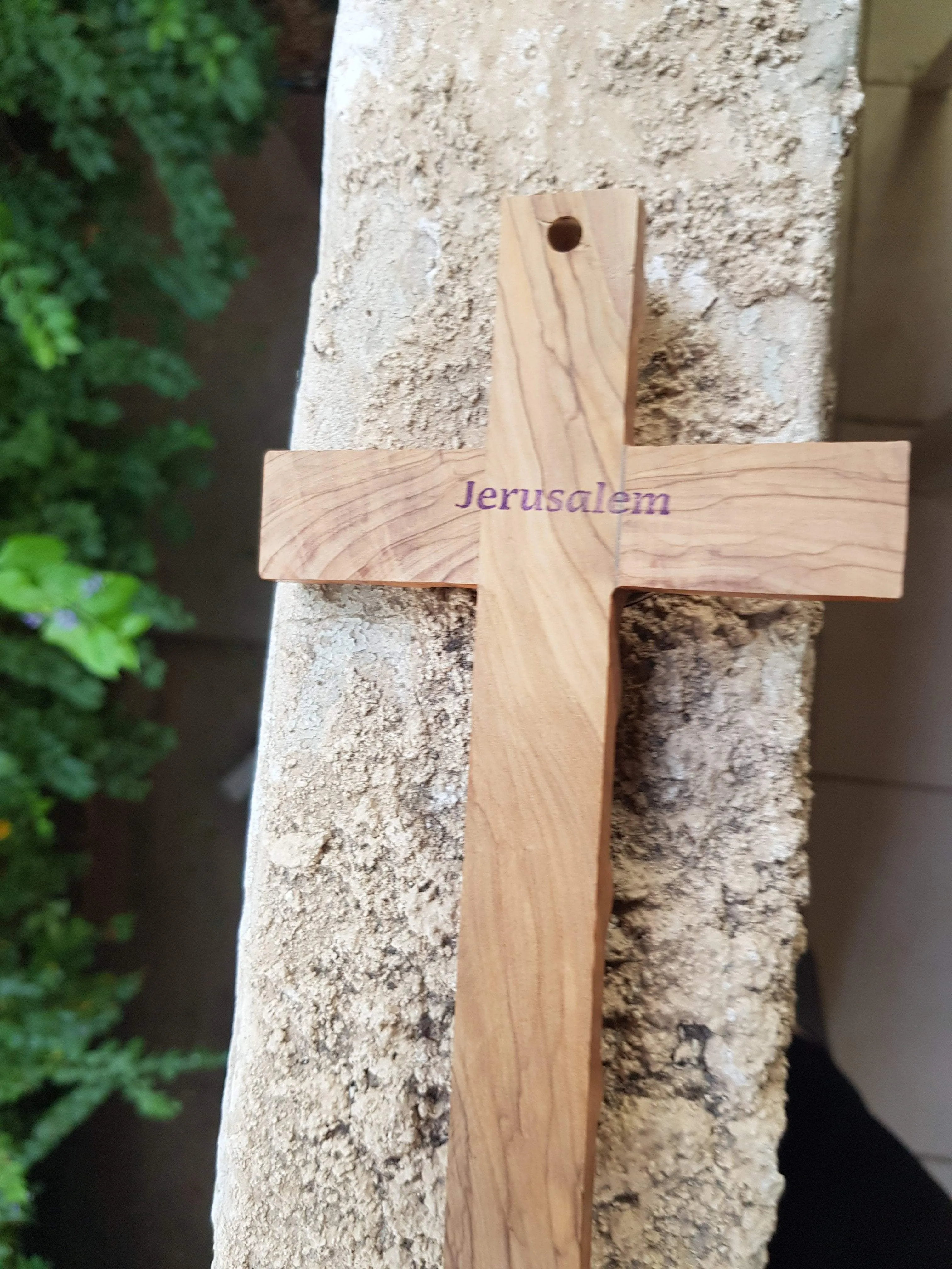 Bluenoemi Cross | Olive Wooden Cross from Bethlehem & Jerusalem in the Holyland. Crosses for sale.