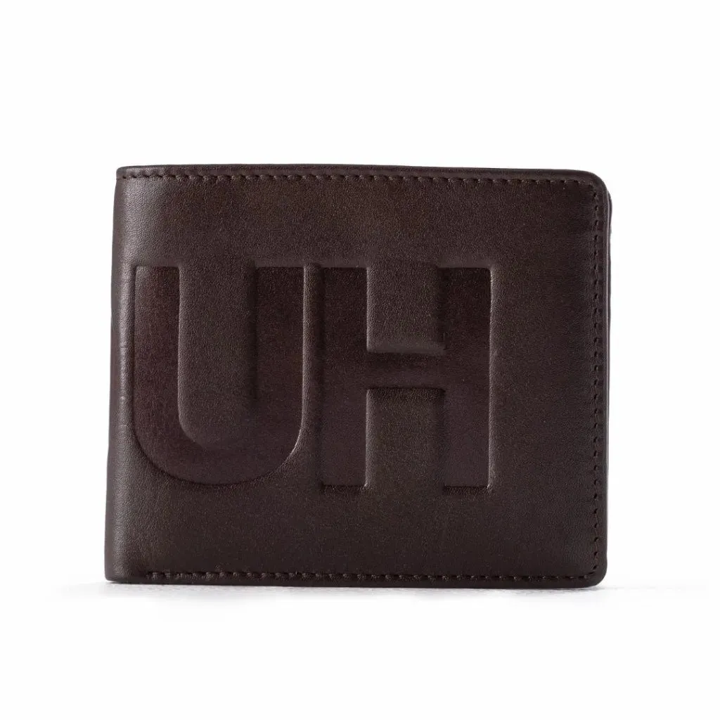 BOSS Printed HUGO logo Bi-Fold Wallet - BRN