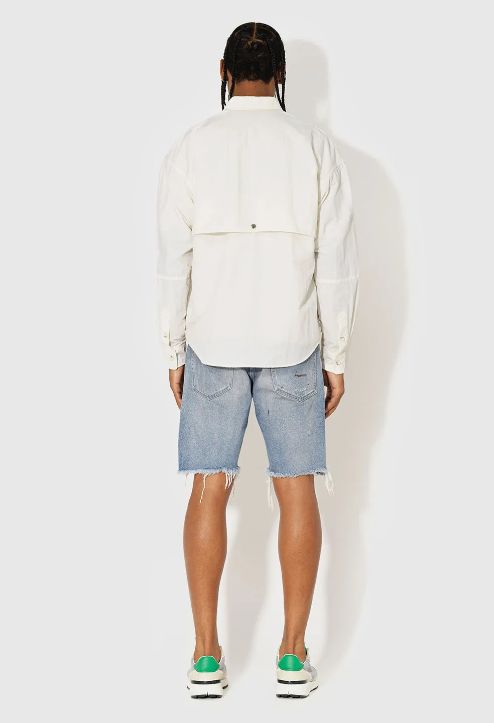 Bozeman Denim Shorts / Indigo Flag