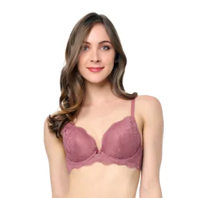 Brasier coordinable con varilla y encaje rosa 24431 Lady Carnival