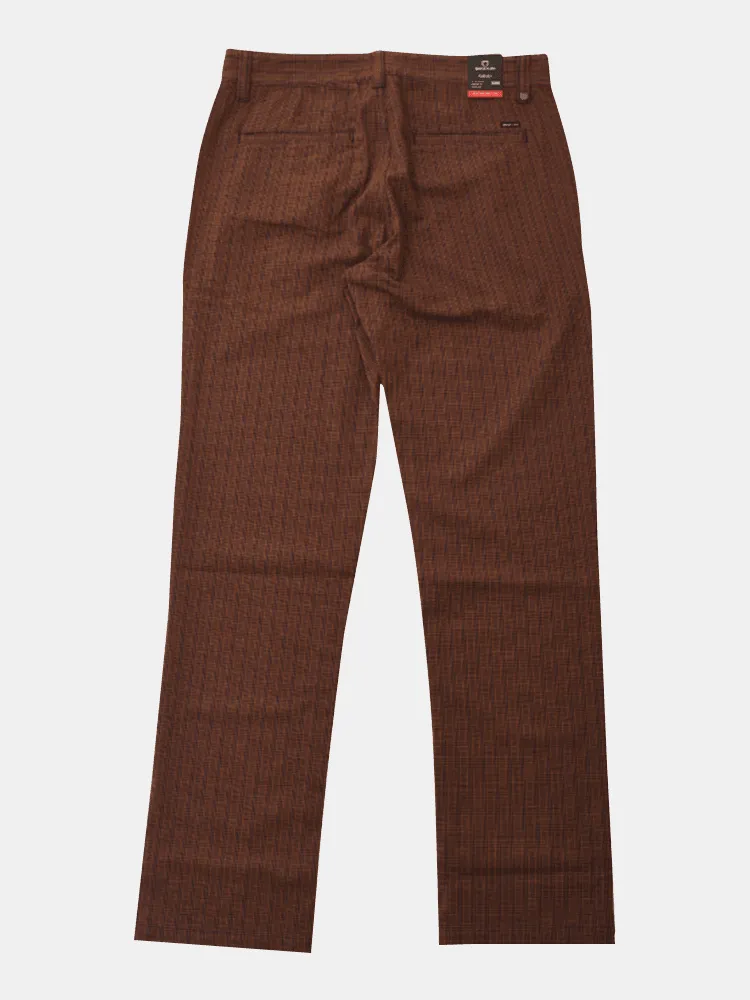 Brixton Choice Chino Pants - Brown / Navy Plaid