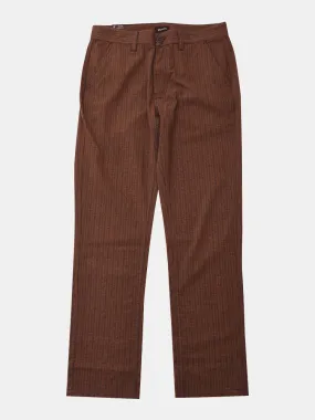 Brixton Choice Chino Pants - Brown / Navy Plaid