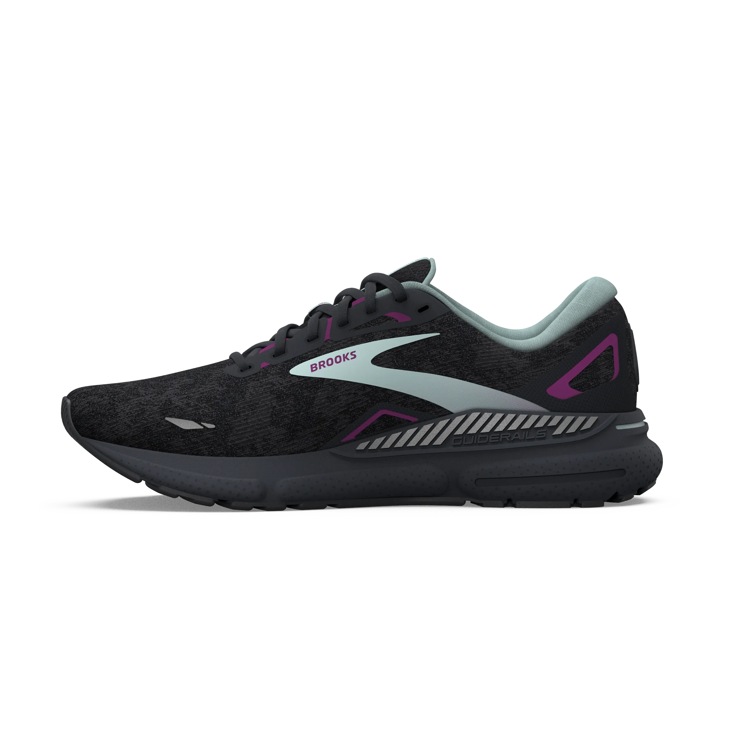 Brooks Adrenaline GTS 23 (B Width) - Black/Light Blue/Purple (Womens)