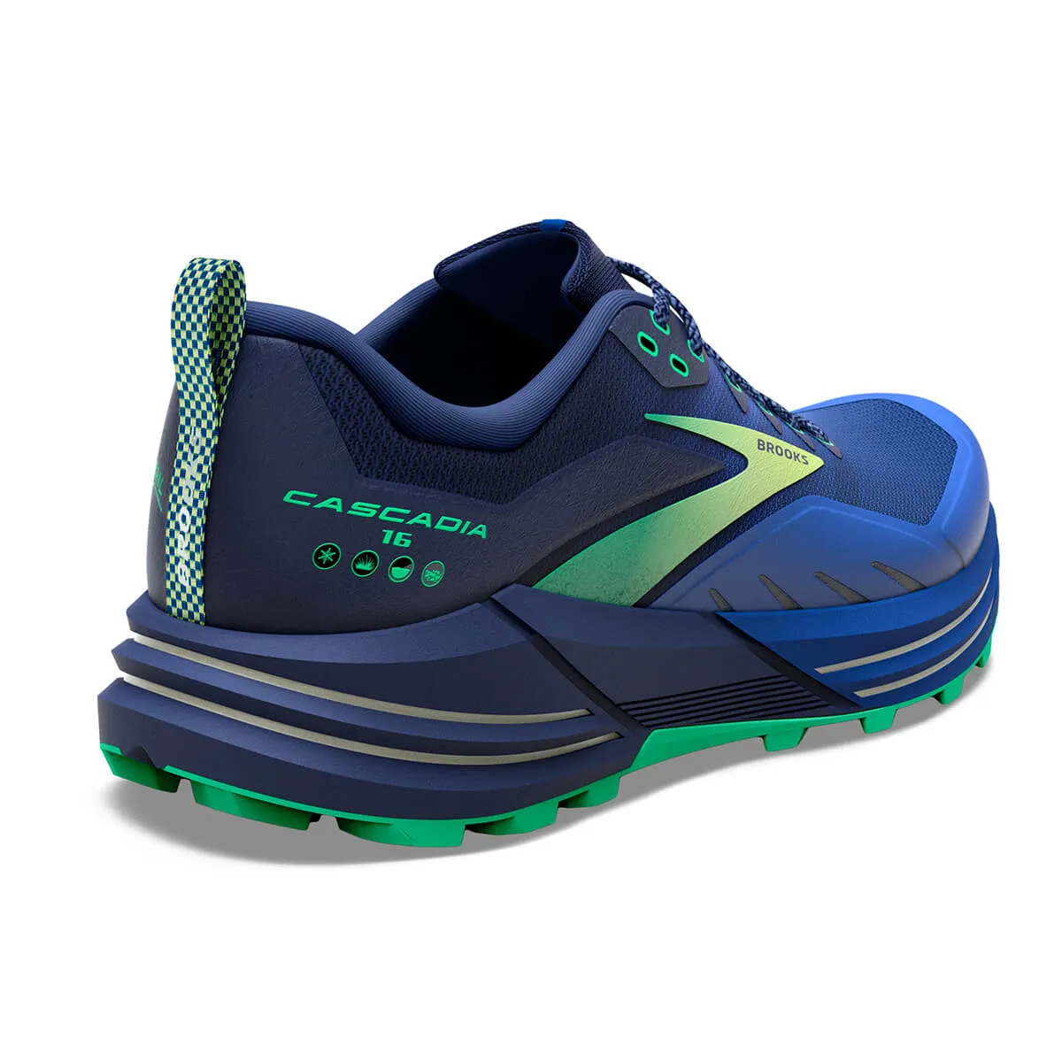 Brooks Cascadia 16 Mens | Blue/surf the Web/green