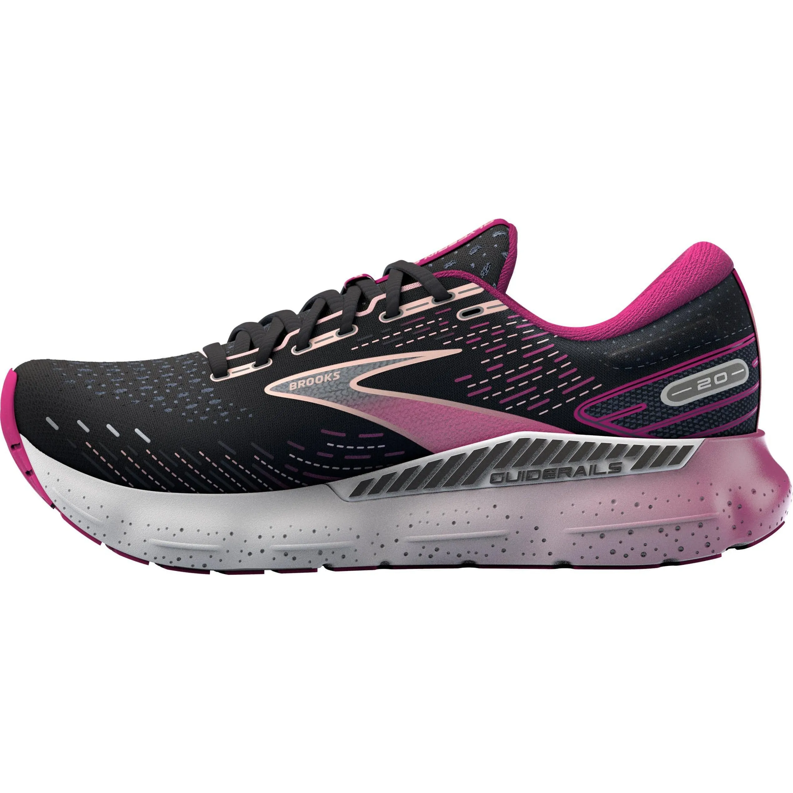 Brooks Glycerin GTS 20 Womens Running Shoes - Black