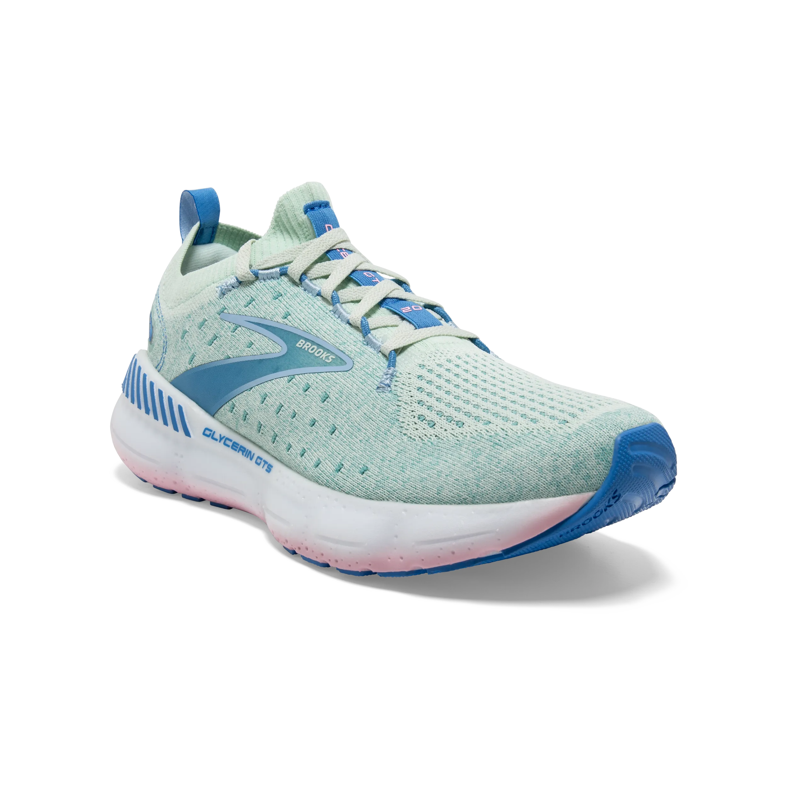 Brooks Glycerin StealthFit GTS 20 (B Width) - Blue Glass/Marina (Womens)